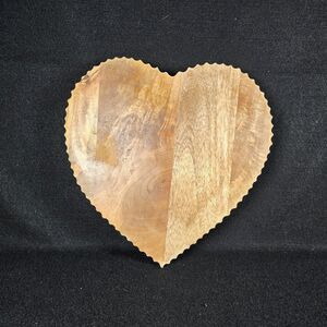 Love & Cupcakes Wooden Heart Shaped Lazy Susan Farmhouse